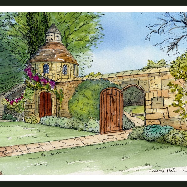 This is an Original Watercolour of Nymans Gardens in East Sussex