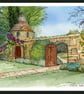 This is an Original Watercolour of Nymans Gardens in East Sussex