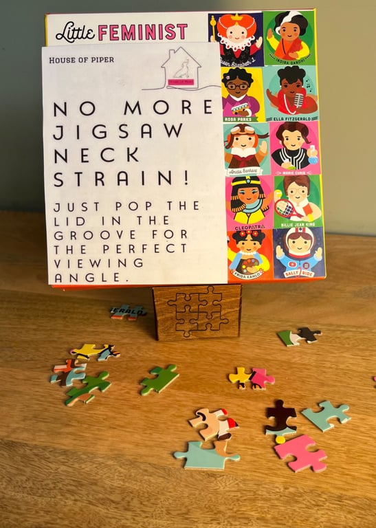 Jigsaw lid holder 