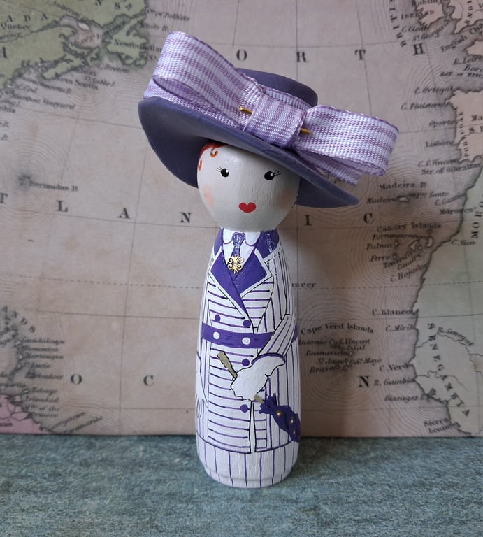 Rose DeWitt from Titanic peg doll  