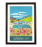 Saltdean Lido Brighton travel poster print by Susie West - Image 2
