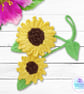 Sunflower bag charm. Sunflower keyring. Sunflower gift. Sunflowers. - Image 9