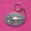 Pewter keyring,gecko design