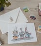 Greetings Card with Original Fishing Boats Design - Image 1