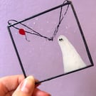 Stained Glass Phantom Portrait - The Balloon