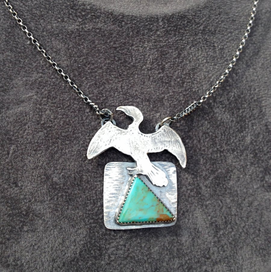 Cormorant and Turquoise necklace