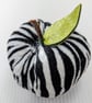 Handmade Zebra Print Ornamental Fabric Apple Decorations - Image 2