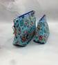 Shells makeup bag, seaside zip bag, 2 size options, Handmade - Image 2