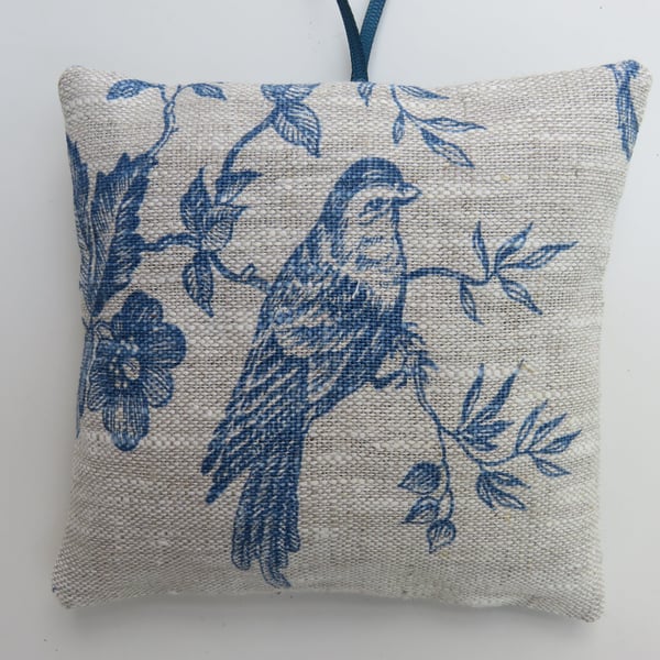 Set of 2 Lavender Bags, Linen Bird