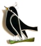 Blackbird Suncatcher Stained Glass British Bird Handmade  - Image 2