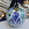 Mistletoe ceramic bauble.