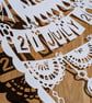 Large Bespoke Custom Personalised Handmade Banner Bunting Papercut - Image 3