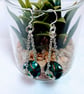 Lampwork Bead & Chain Earrings. - Image 3