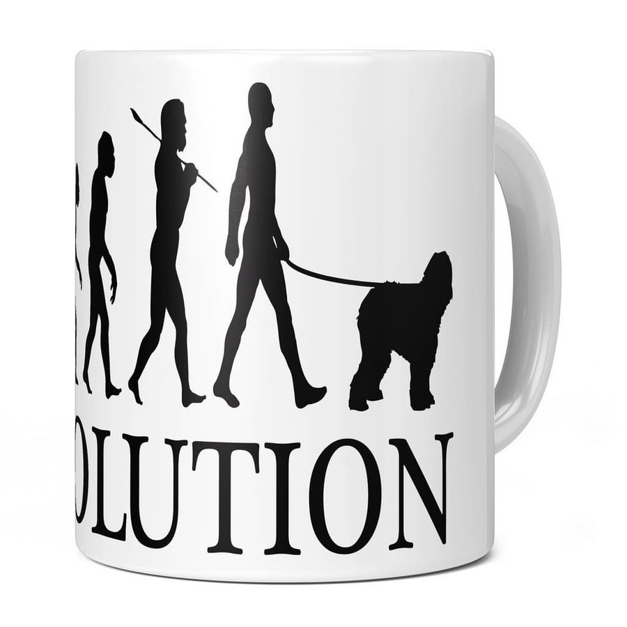 Old English Sheepdog Evolution 11oz Coffee Mug Cup - Perfect Birthday Gift for H