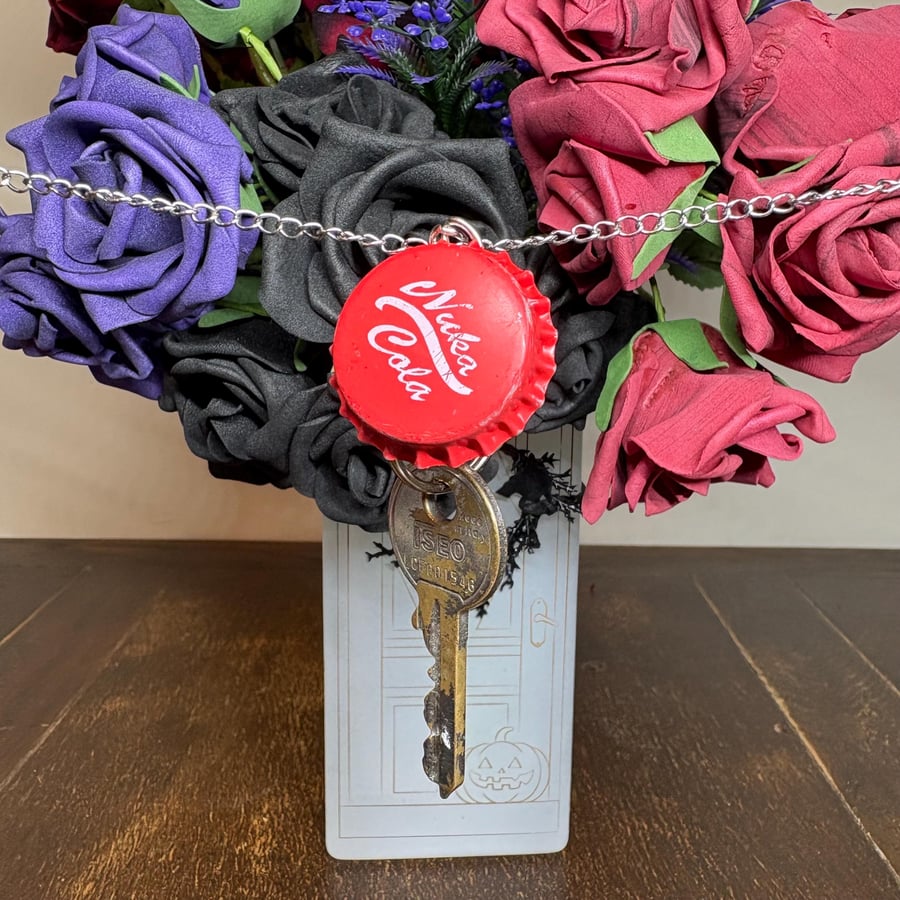 Handmade bottle cap keying. Fallout keychain