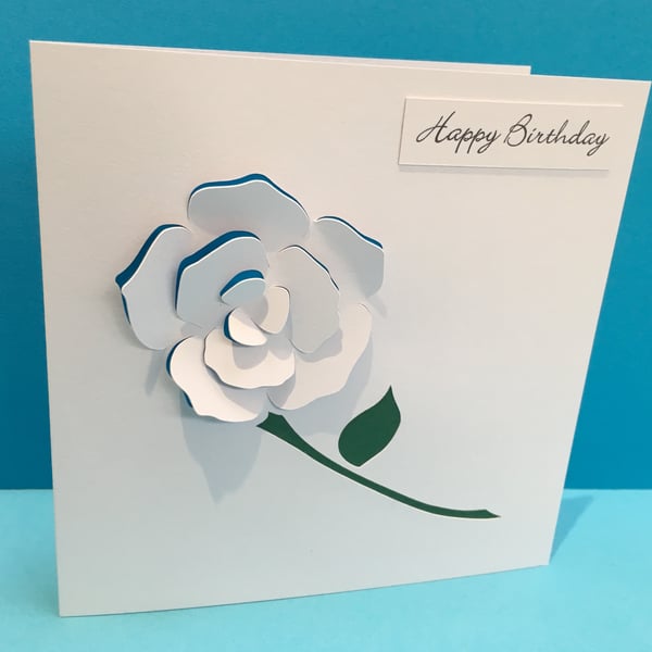 Birthday Card - Rose