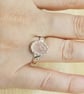 Rose Quartz adjustable ring. 925 sterling silver. January Birthstone - Image 2