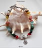 Artisan Stone Chakra Nugget & Baroque Freshwater Culture Pearl Bracelet  - Image 5