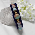 Shoushan Stone & Bronze Bracelet