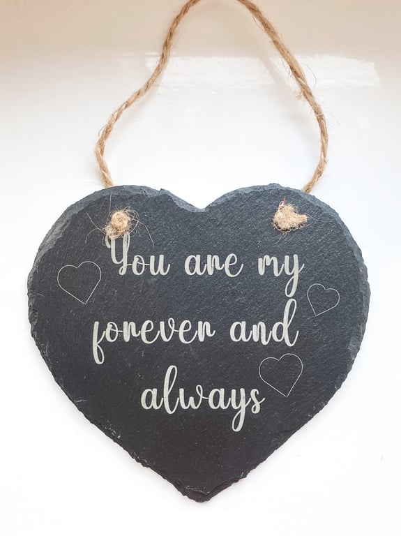 Slate Heart Wall Decoration