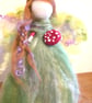 Felted fairy - Jadey the Fungi Princess - Image 3