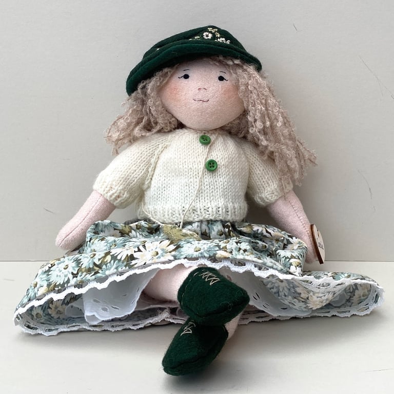 Doll, handmade collectable art doll, cloth artist doll by Bearlescent 