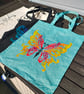 Hand painted tote bag 