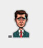Funny Novelty Vinyl Sticker - Grumpy Businessman - Image 1