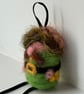Small Felted Leprechaun Decoration or Keyring. - Image 4
