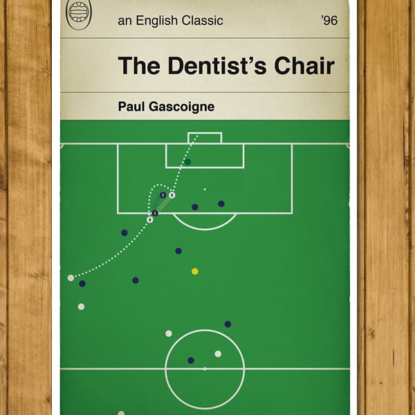 Paul Gascoigne goal v Scotland - England 2 Scotland 0 - Euro 96 - Various Sizes