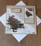 Pretty Merry Christmas Hedgehog Card - Image 1