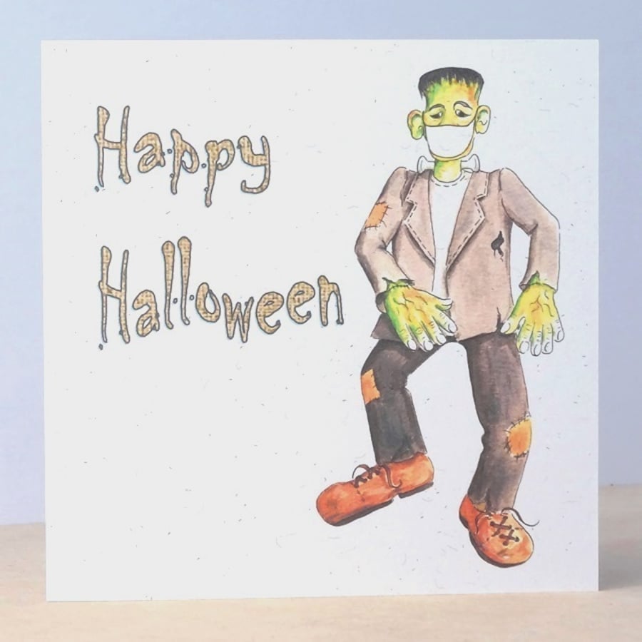 S A L E   Halloween Card Frankenstein Eco friendly Seconds Sunday