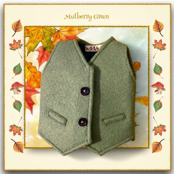 Reserved for June - Tailored Felt Waistcoat