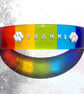 Handmade Glass Skinny Sized Rainbow Bridge - Pet Loss Optional Name, Paws, Card - Image 6