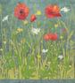 Poppies Meadow linocut print - Image 1