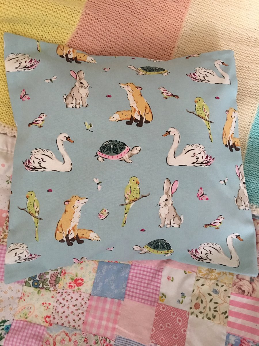 Cath Kidston Park wildlife  fabric cushion cover 