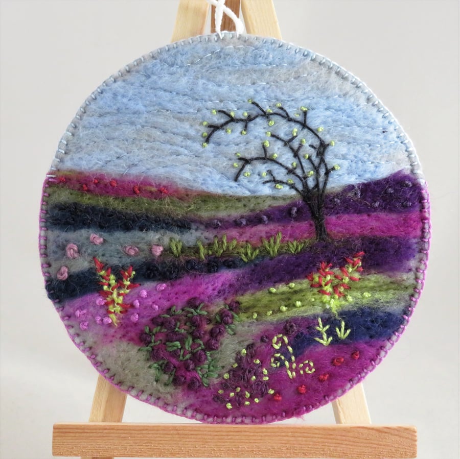 Embroidered Moorland Plaque