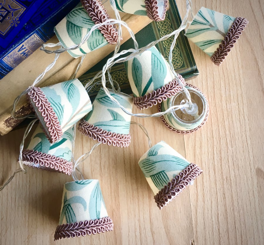 Lampshade Fairy Lights - William Morris - Willow Bough