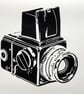 Hasselblad Camera Linocut - Image 3