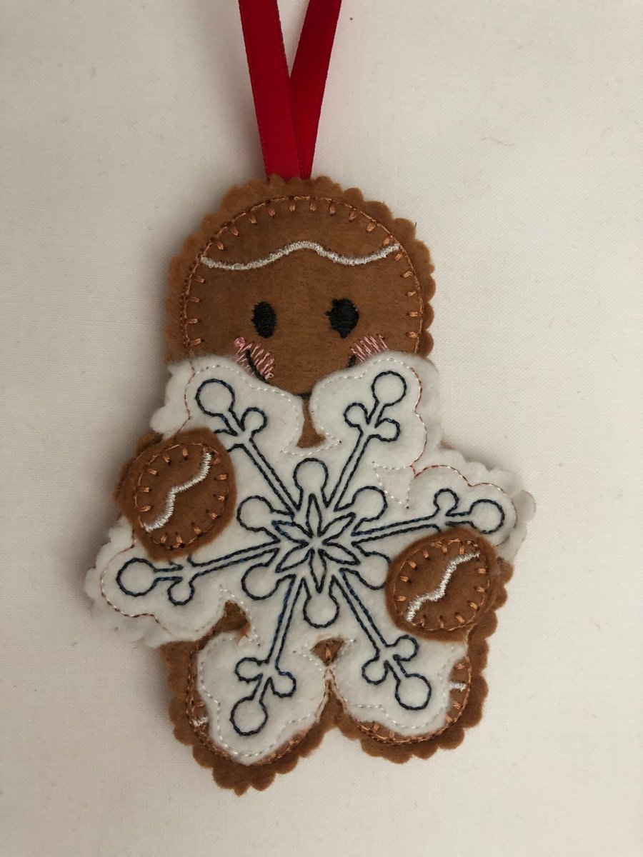 Gingerbread snow flake Decoration
