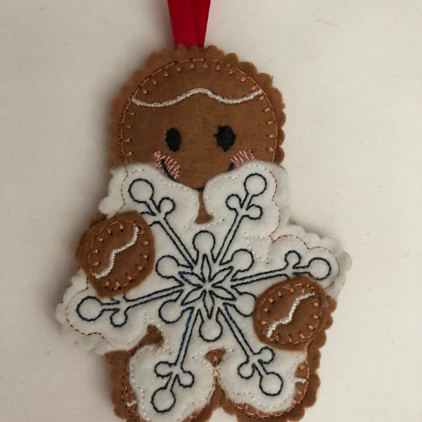 Gingerbread snow flake Decoration