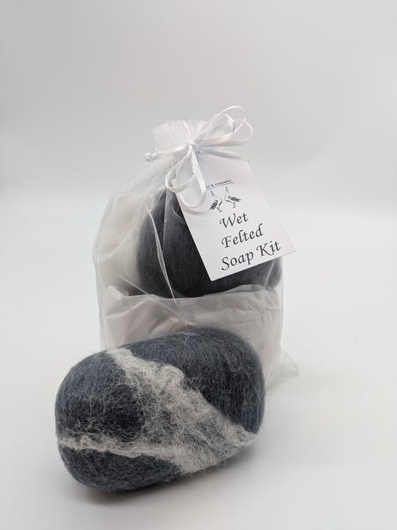 Make your own wet felted soap kit 