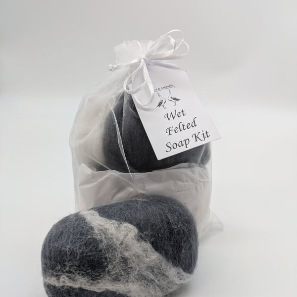 Make your own wet felted soap kit 