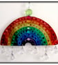 Tin Rainbow Mobile Decoration. Handmade from a coffee tin. - Image 5