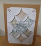HANDMADE ORIGAMI PATTERNED CARD. - Image 1