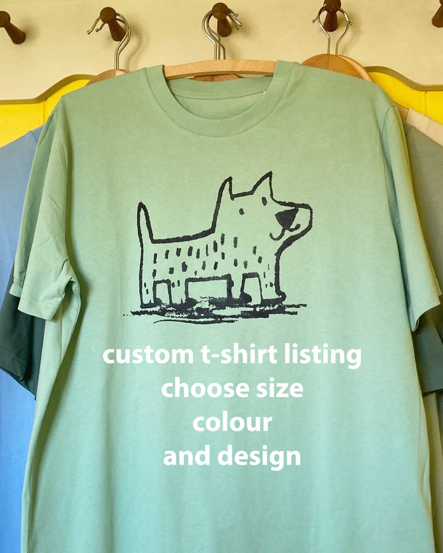 Custom Dog t-shirt order, 2 week wait