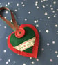 Felt Christmas heart decoration