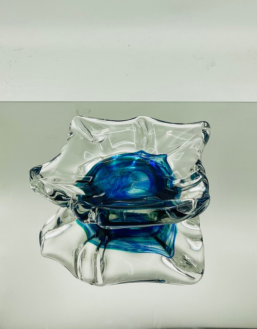 Blue Green Trinket Dish