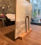 Handmade Oak & Steel Record Stand – Now Playing Vinyl Album Cover Display - Image 3