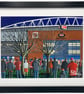 Wigan. Framed & Unframed Warriors Fine Art Print, Rugby League Club Stadium Gift